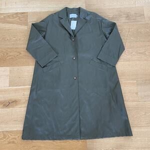 Priory Vegan Leather Bell Jacket / Coat in